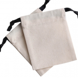 100% Cotton Muslin Bag, Mailing Bag, Small Drawstring Bag